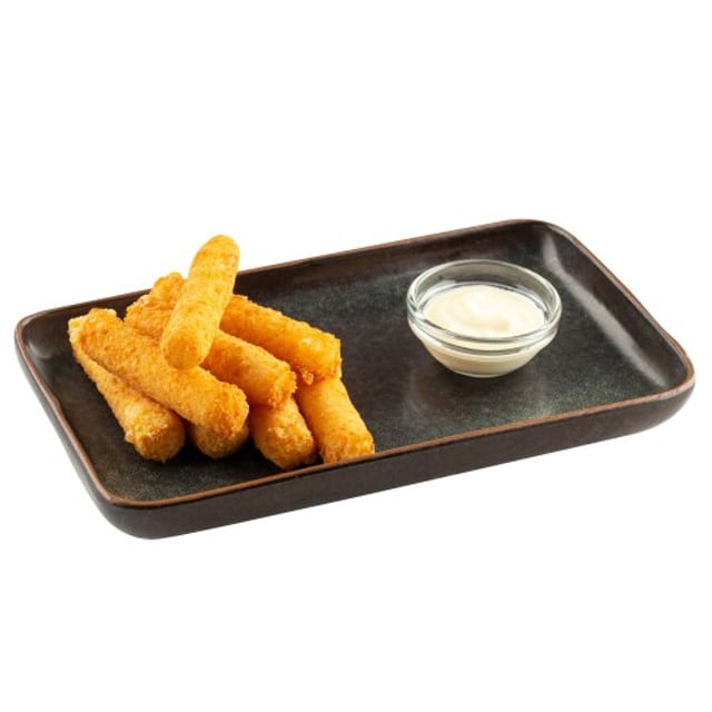 Beer Battered Mozzarella Sticks.